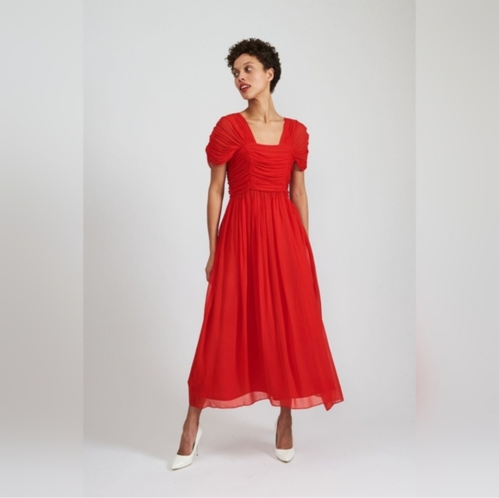 Batsheva Phillipa Dress In Red